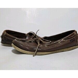 Sebago Loafers Mens 11.5 Shoes Dockside Boat Waxed Brown Leather